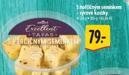 Albert S hořčičným semínkem - sýrové kostky nabídka