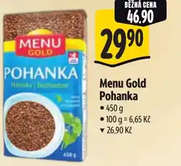Albert Menu Gold Pohanka nabídka