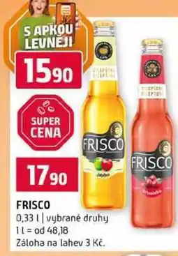 Terno FRISCO 0,33l vybrané druhy nabídka