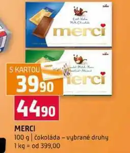 Terno Merci 100 g čokoláda vybrané druhy nabídka