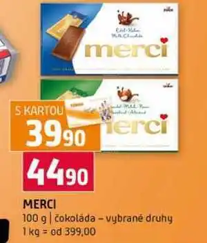 Terno Merci 100 g čokoláda vybrané druhy nabídka