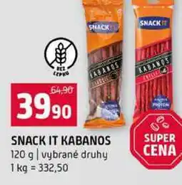 Terno SNACK IT KABANOS 120 g vybrané druhy nabídka