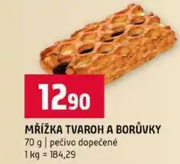 Terno MŘÍŽKA TVAROH A BORŮVKY 70 g pečivo dopečené nabídka