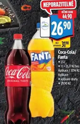 Albert Coca-Cola/ Fanta nabídka