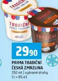 Terno PRIMA TRADIČNÍ ČESKÁ ZMRZLINA 350 ml vybrané druhy nabídka