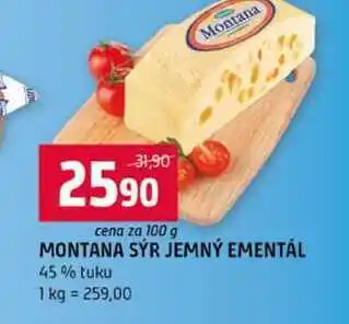 Terno MONTANA SÝR JEMNÝ EMENTÁL 45% tuku nabídka