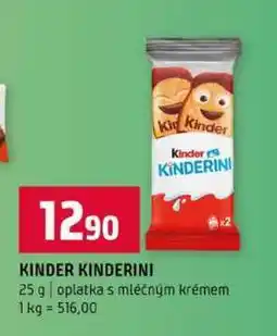 Terno KINDER KINDERINI 25 g oplatka s mléčným krémem nabídka