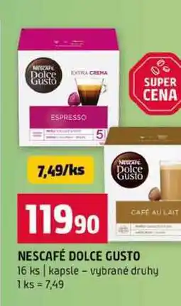 Terno NESCAFÉ DOLCE GUSTO 16 ks kapsle vybrané druhy nabídka
