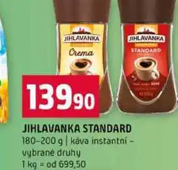 Terno JIHLAVANKA STANDARD 180-200 g káva instantní vybrané druhy nabídka