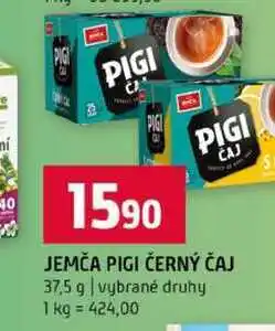 Terno JEMČA PIGI ČERNÝ ČAJ 37,5 g vybrané druhy nabídka