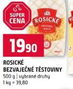 Terno ROSICKÉ BEZVAJEČNÉ TĚSTOVINY 500 g vybrané druhy nabídka