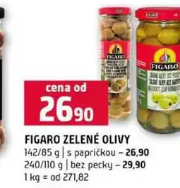 Terno FIGARO ZELENÉ OLIVY 142/85 g s papričkou 240/110 g bez pecky nabídka