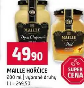 Terno MAILLE HOŘČICE 200 ml vybrané druhy nabídka