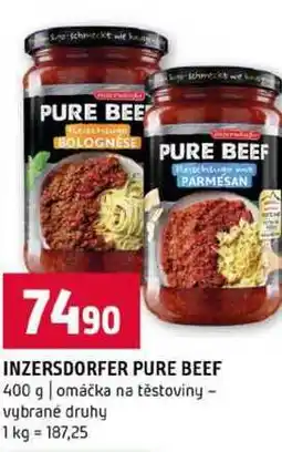 Terno INZERSDORFER PURE BEEF 400 g omáčka na těstoviny vybrané druhy nabídka