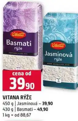 Terno VITANA RÝŽE 450 g Jasminová 430 g Basmati nabídka