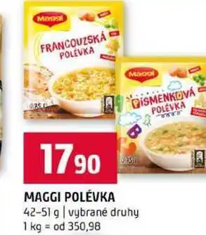 Terno MAGGI POLÉVKA 42-51 g vybrané druhy nabídka