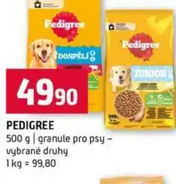 Terno PEDIGREE 500 g granule pro psy vybrané druhy nabídka