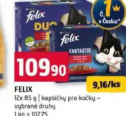 Terno FELIX 12x 85 g kapsičky pro kočky vybrané druhy nabídka
