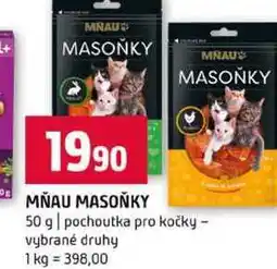 Terno MŇAU MASOŇKY 50 g pochoutka pro kočky vybrané druhy nabídka