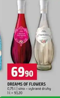 Terno DREAMS OF FLOWERS 0,75l vino vybrané druhy nabídka
