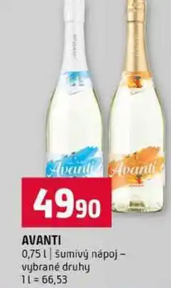 Terno AVANTI 0,75l šumivý nápoj vybrané druhy nabídka