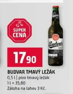 Terno BUDVAR TMAVÝ LEŽÁK 0,5l pivo tmavý ležák nabídka