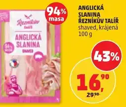 Penny Market Anglická slanina řezníkův talíř nabídka