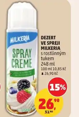 Penny Market Dezert ve spreji milkeria nabídka