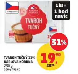 Penny Market Tvaroh tučný 11% karlova koruna nabídka
