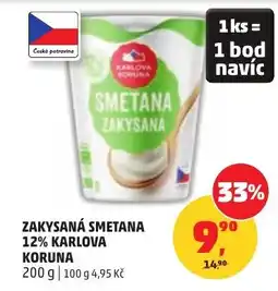 Penny Market Zakysaná smetana 12% karlova koruna nabídka