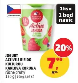 Penny Market Jogurt active s bifido kulturou karlova koruna nabídka