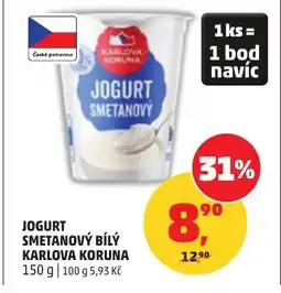 Penny Market Jogurt smetanový bílý karlova koruna nabídka