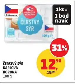 Penny Market Čerstvý sýr karlova koruna nabídka