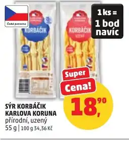 Penny Market Sýr korbáčik karlova koruna nabídka