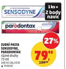 Penny Market Zubní pasta sensodyne, parodontax nabídka