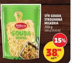 Penny Market Sýr gouda strouhaná milkeria nabídka