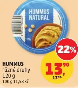 Penny Market Hummus nabídka