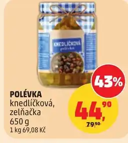Penny Market Polévka knedlíčková, zelňačka nabídka