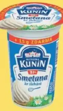 Kubík potraviny Kunín Smetana 31% nabídka