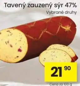 Kubík potraviny Tavený zauzený sýr 47% nabídka