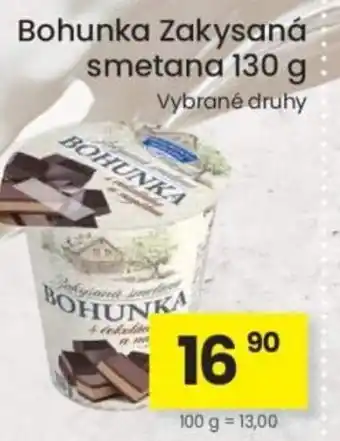 Kubík potraviny Bohunka Zakysaná smetana nabídka