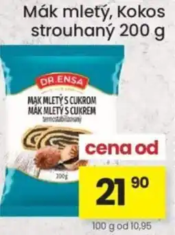 Kubík potraviny Mák mletý, Kokos strouhaný nabídka
