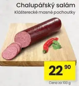 Kubík potraviny Chalupářský salám nabídka