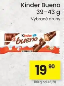 Kubík potraviny Kinder Bueno nabídka