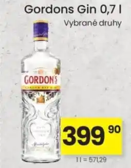 Kubík potraviny Gordons Gin nabídka