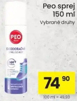 Kubík potraviny Peo sprej nabídka