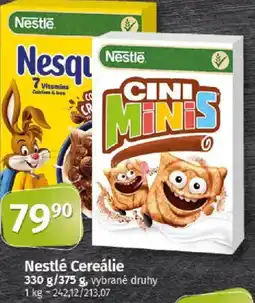 COOP TIP Nestlé Cereálie nabídka