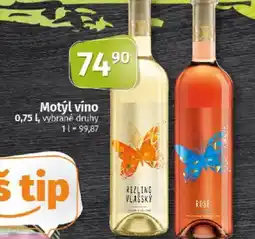COOP TIP Motýl vino nabídka
