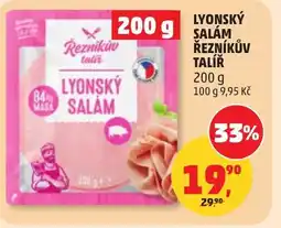 Penny Market Lyonský salam řezníkův talíř nabídka