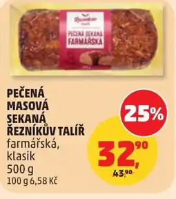 Penny Market Pečená masová şekaná řezníkův talíř nabídka